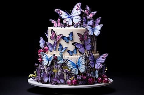 Image result for Exploding Birthday Cake with Butterflies