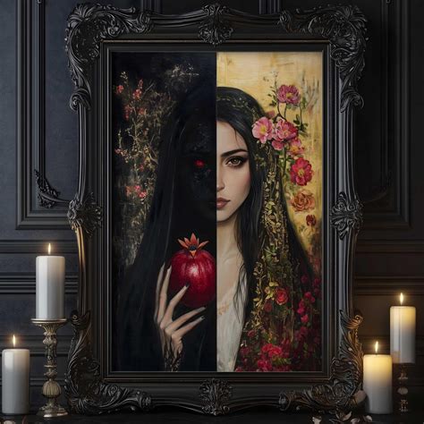 Persephone Wall Art, Greek Queen of the Underworld, Goddess Proserpina ...