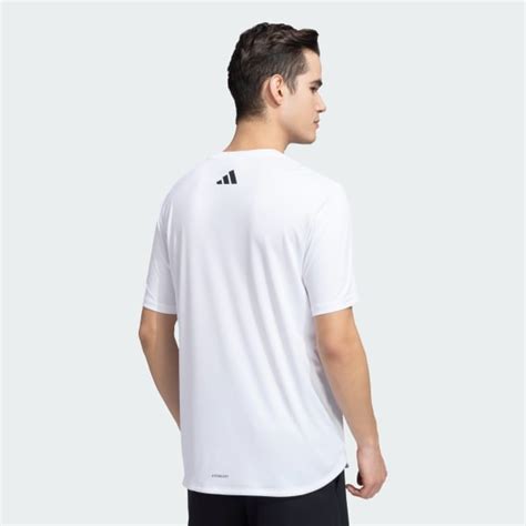 adidas 3 Bars AEROREADY Tee - White | adidas India