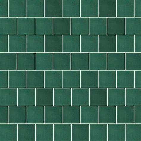 High Gloss 5 x 5 Square Ceramic Green Zellige Tile for Walls | Floor ...
