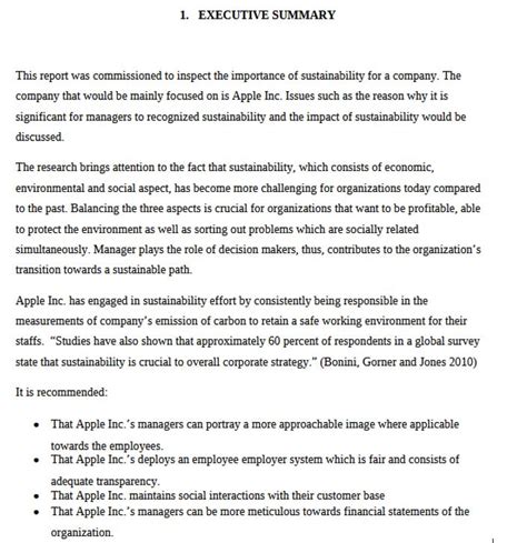 Executive Summary Assignment Example 的图像结果