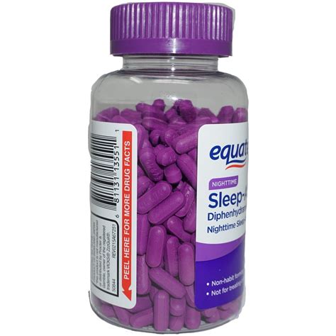 Equate Nighttime Sleep-Aid Caplets Diphenhydramine HCI 25 mg 365 count - Sleeping Pills