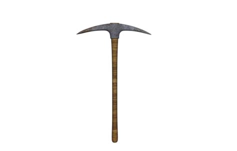 Pickaxe With Wooden Handle In Mining Graphics, Mining, Pickaxe, Cut Out ...