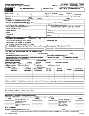 ASH Clinical Treatment Form 2010-2026 - Fill and Sign Printable ...