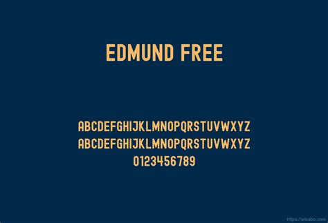 Edmund Free Font Free Download [ttf - otf] | Wisabo Fonts