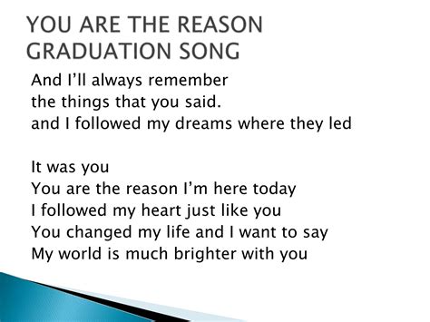 Thank You Graduation Song