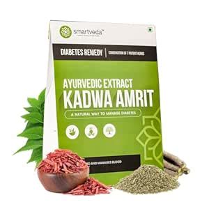 Buy Smartveda Kadwa Amrit - Ayurvedic Diabetes Powder with 7 Potent ...