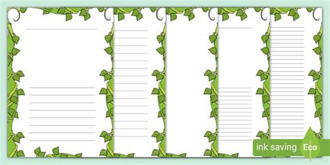 Beanstalk Page Borders
