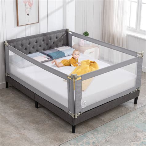 Isabelle & Max™ Abhiraj 77"W x 79"L x 26"H Bed Rail for Toddlers, 3 ...