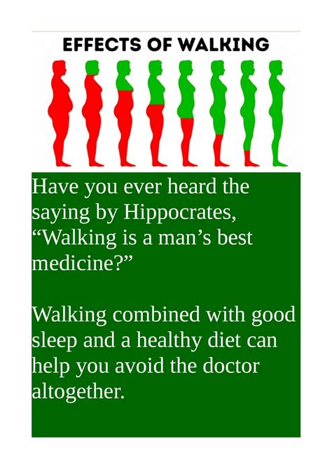 Effects of Walking - it s useful for you - Have you ever heard the ...