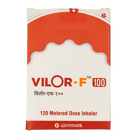 Vilor F 100mcg Box Of 120 Metered Dose Inhaler: Uses, Side Effects ...