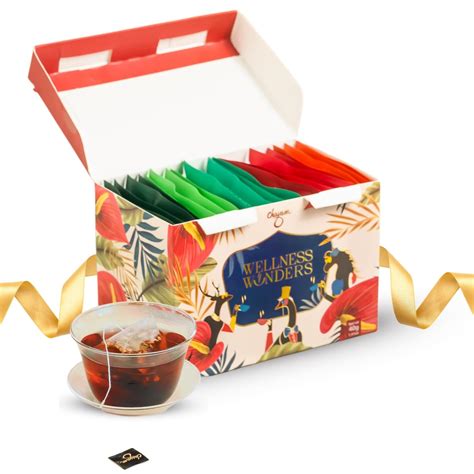 CHAYAM Holi and Women's Day Assorted Tea Bags Gift Box | 20 Tea Bags, 5 ...