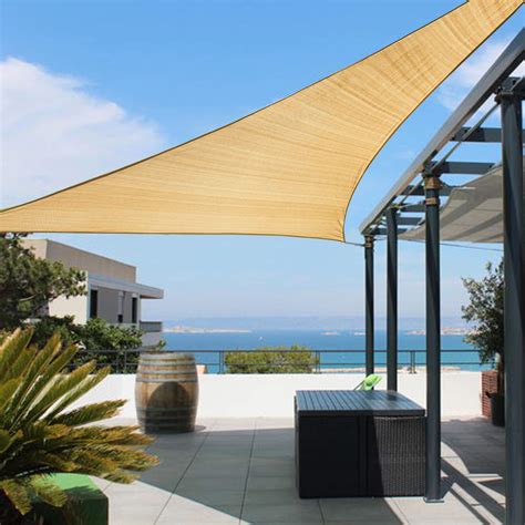 Buy Amahut Sail Shade Sun 12' x12'x17' Sand Sun Shade Patio Triangle ...