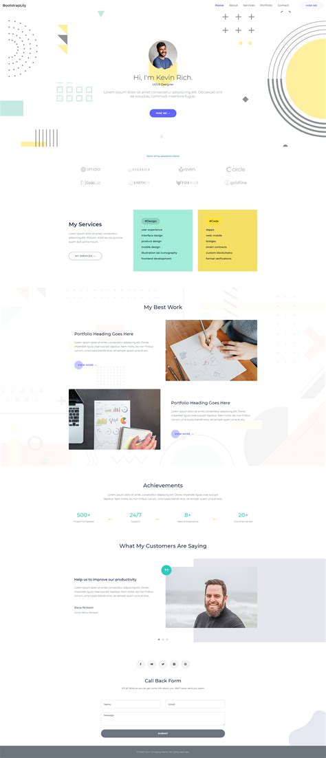 Image result for Professional Website HTML Layout
