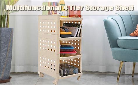 Krupalu Polypropylene Movable Storage Polished Rack Multi-Functional ...