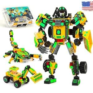 Robot STEM Toy | 3 in 1 Fun Creative Set | Construction Building Toys ...
