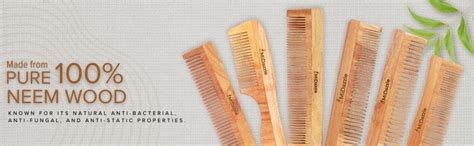 Buy Midazzle Neem wooden comb for women hair growth | Kacchi Neem Wood ...