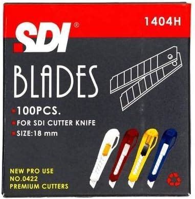 NIYO SDI Cutter Blade, 18 mm - Pack of 100 Pieces : Amazon.in ...