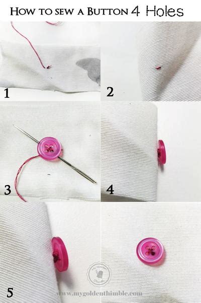 Image result for Sewing a Button Tutorial