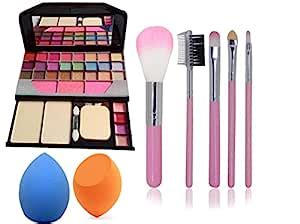nik city store Makeup kit 6155 modal 24 Shades, 4 Lip Color, 1 Puff, 2 ...