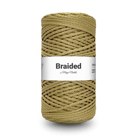 Braided Polyester Macrame Rope - Brown - 18 – Magic Needles