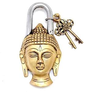 Fashionbonanzamart Attractive & Lovely Brass Buddha Head Pad Lock ...