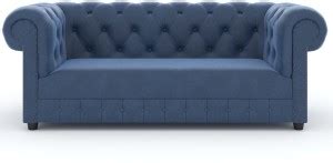 Decorhand Chesterfield 3-Seater Sofa -Plush Velvet, Deep Seating for ...