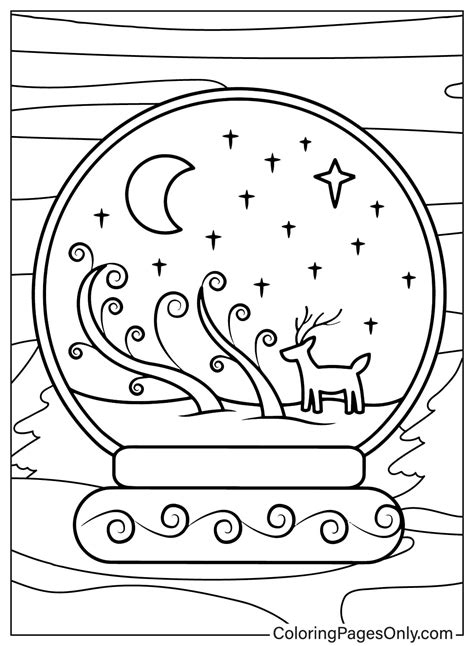 30+ Snow Globe Coloring Pages - Free Printable PDF & Online Coloring
