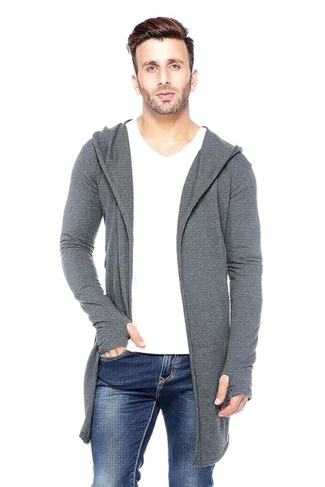 Tinted Men's Cotton Blend Cardigan (TJ5455-ANTHERA-S, Anthera, Small ...