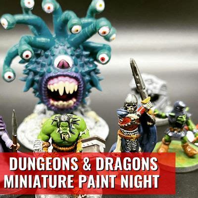 Dungeons & Dragons Miniature Paint Night - Huntington Beach, Dungeons ...