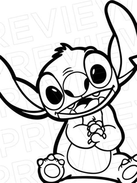 Stitch Svg, Stitch Outline Svg, Stitch , Stitch Silhouette Svg, Lilo and Stitch Svg - Etsy
