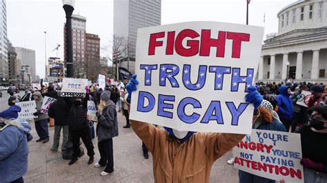 Hundreds rally at Ohio Statehouse to protest Trump policies