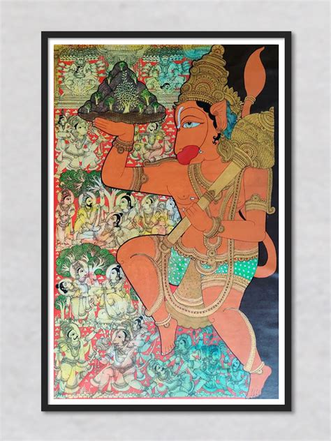 Buy Lord Hanuman Painting | Traditional Art | Kalamkari Painting