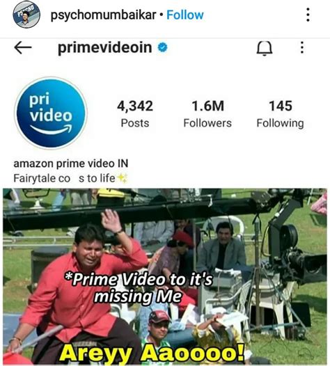 Amazon Prime Video's missing 'me' gives rise to various memes on social ...