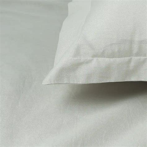 Buy Paleto | Everyday Hues Solid Dyed Cotton Fitted Sheet Set-Silver ...