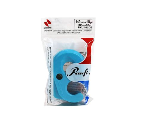NIchiban Panfix Cello Tape Refill with Shape Dispenser 0.5 X 10 Yard ...