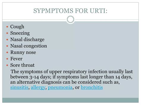 Upper respiratory tract infections | PPTX