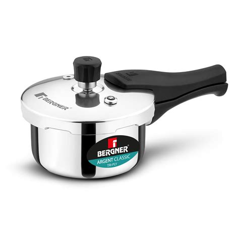Buy Bergner Argent Classic Triply Stainless Steel 1 Liter Outer Lid ...