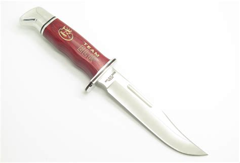 Buck 119 75th Anniversary RMEF Special Cherrywood Fixed Knife & Nylon ...