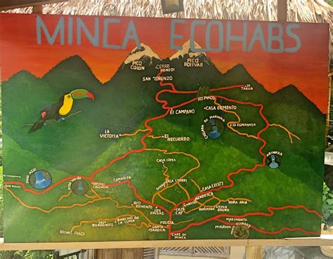 Map Of Minca Colombia