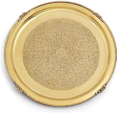 Buy Bonafide Bona Fide Brass thali,Brass Pooja Plate 10 inch bhojan ...