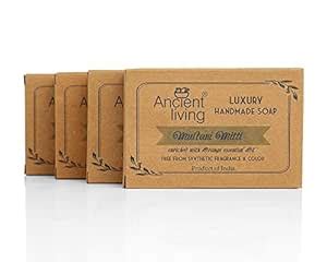 Buy Ancient Living Multani Mitti Luxury Handmade Organic Soap Pack of 4 ...