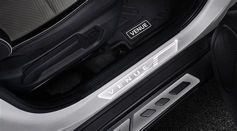 Hyundai Venue Door Sill Guard - Chrome Finish - SASXTRA