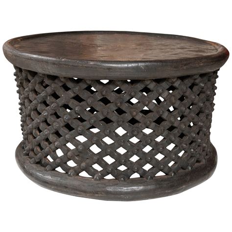 West African Cameroon Drum Table at 1stDibs | african drum table ...