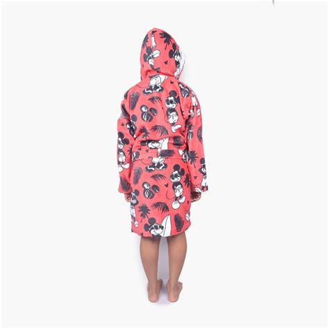 Buy SPACES Kids Cotton Mickey Mouse Print Bath Robe - S from SPACES at ...