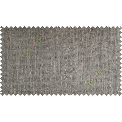 Grey Beige Brown Solid Jute Finish Poly Sofa Upholstery Fabric