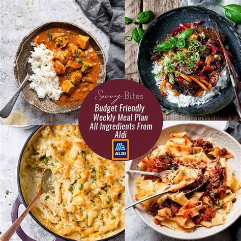 7 Day Aldi Budget Meal Plan (Nov. 30-Dec. 6) - Savvy Bites