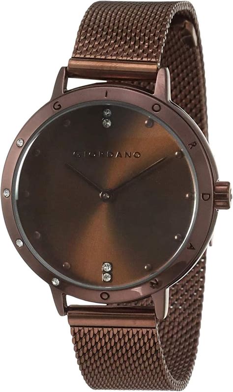 Giordano Analog Brown Dial Women's Watch-A2085-22 : Amazon.in: Fashion