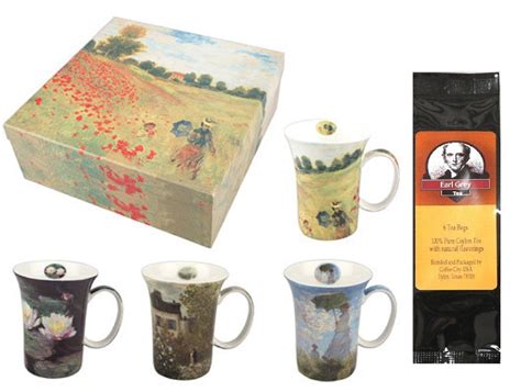 Buy 4 Monet Classics Coffee or Tea Mugs in a Matching Gift Box and 6 ...