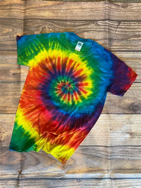 Tie Dye Shirt Reactive Rainbow Tie Dye Shirt Custom Shirt | Etsy
